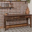 RO'MA NATURE - Carrelage Vintage Terracotta Damier 33x33x0,95 cm Solmira - Sol et mur intérieur (vendu par carton de 1,09 m²) - vignette