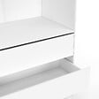 ID MARKET - Dressing TAYLOR 80 x 55 x 200 cm 1 module avec penderie + 3 tiroirs blanc - vignette