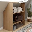 ID MARKET - Etagère sous pente 2 niveaux TOMI 100 x 50 x 70/110 cm bois façon hêtre - vignette
