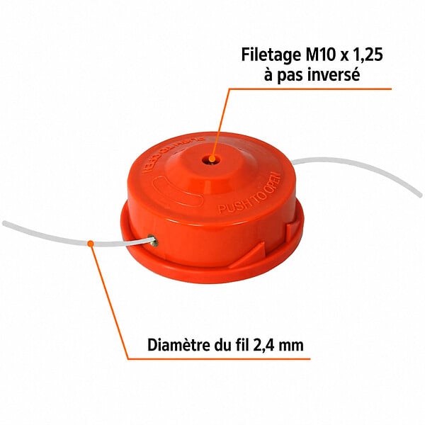 GT GARDEN - Lot de 3 têtes fil pour débroussailleuse et multifonction 4 en 1 - large
