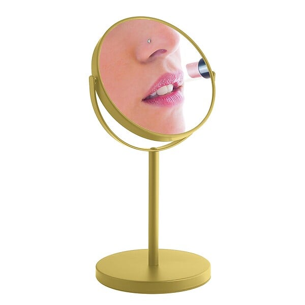 KIAMAMI VALENTINA - Miroir Grossissant Double Face 5X Finition Or Mat | Anna - large