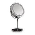 KIAMAMI VALENTINA - Miroir Grossissant Double Face 5X Avec Éclairage Led Chromé | Gemma - vignette