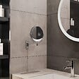 KIAMAMI VALENTINA - Miroir Grossissant Mural Bras Simple 3X Finition Chrome | Mia - vignette
