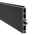 EASY CLOTURE - Kit clôture composite et aluminium sur platine L3.60m x H1m gris anthracite - vignette