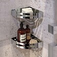 KIAMAMI VALENTINA - Étagère D’Angle De Douche En Acier Inoxydable Brillant | Tasso - vignette