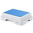 VOUNOT - Marche pied antiderapant salle de bain empilable 43x33x11cm PP EVA bleu - vignette