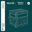 VOUNOT - Coffre de Rangement Exterieur 126L en PP 56x43x53CM Style Polyrotin Noir - vignette