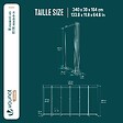 VOUNOT - Paravent interieur separateur 6 panneaux autoportant pliable 340 x 30 x 164 cm Anthracite - vignette