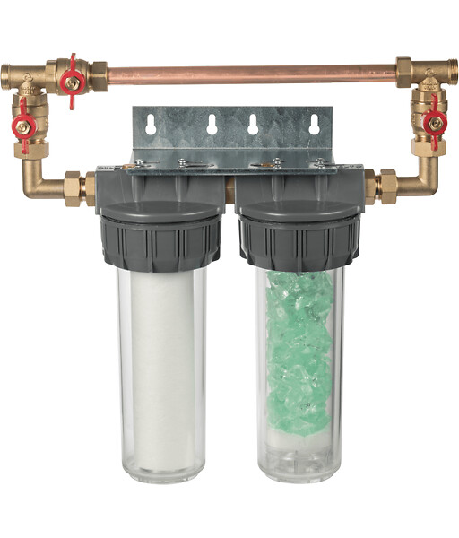 APIC - DualoSuper 6 Apic : Filtre Anti impuretés, Anti tartre et anti corrosion avec by-pass inclinable - large