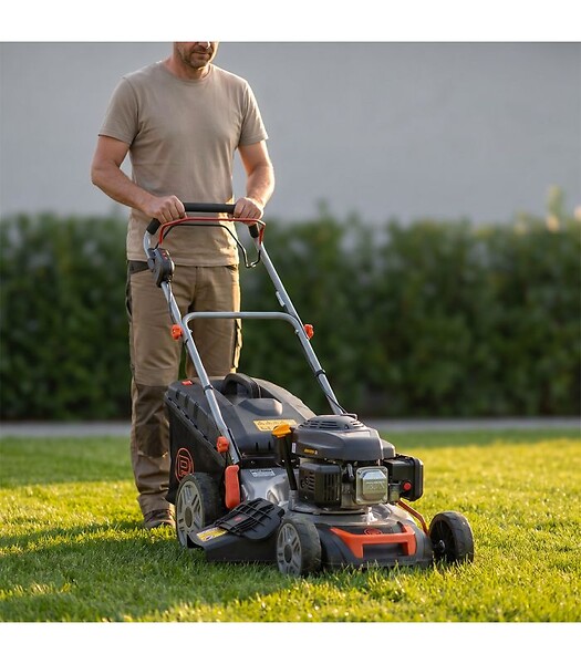 POPSTER - Tondeuse thermique 46 cm 123cc mulching inclus - POPSTER TLM046SB L123 - large