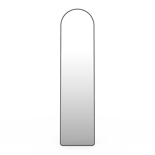 ID MARKET - Miroir sur pied contour noir 160 x 40 cm - large