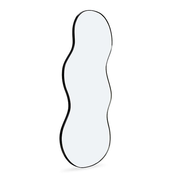 ID MARKET - Miroir organique contour noir 45 x 100 cm - large