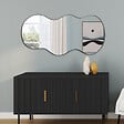 ID MARKET - Miroir organique contour noir 45 x 100 cm - vignette