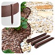 VOUNOT - Bordure de jardin PE flexible 10M x 8 CM avec piquets marron - vignette