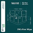 VOUNOT - Lot de 140 pcs Bordure de jardin imitation pierre facile a installer 21.4m terracotta - vignette