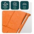 VOUNOT - Lot de 140 pcs Bordure de jardin imitation pierre facile a installer 21.4m terracotta - vignette