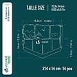 VOUNOT - Lot de 14 pcs Bordure de jardin imitation pierre facile a installer 2.14m terracotta - vignette