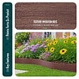 VOUNOT - Bordure de jardin PE haute flexible 10M avec piquets marron - vignette