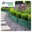 VOUNOT - Bordure de jardin PE haute flexible 10M avec piquets vert - vignette