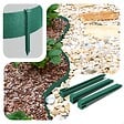 VOUNOT - Bordure de jardin PE haute flexible 10M avec piquets vert - vignette
