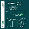 VOUNOT - Bordure de jardin PE flexible 10M x 8 CM avec piquets vert - vignette