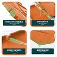 VOUNOT - Lot de 175 pcs Bordure de jardin imitation pierre facile a installer 26.7m terracotta - vignette