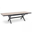 OVIALA - Table extensible aluminium et céramique avec 10 chaises - Tivoli - vignette