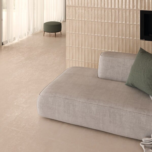 RO'MA NATURE - Carrelage effet Zellige 3D Beige Foncé 24,6x6x0,85 cm Montel - Mur intérieur (vendu par carton de 0,5 m²) - large