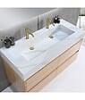 LUXURYBAIN - LuxuryBain, Robinet, mitigeur de lavabo design doré pour salle de bain - vignette