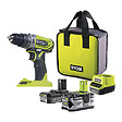 RYOBI - Perceuse-visseuse à percussion RYOBI R18PD2-242S 18V ONE+™ avec 1x2Ah et 1x4Ah - vignette