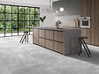 RO'MA NATURE - Carrelage effet Pierre Gris Silver 90x90x0,9 cm In&Out Luzerio - Sol et mur intérieur et Sol extérieur (vendu par carton de 1,62 m²) - vignette