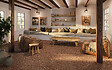 RO'MA NATURE - Carrelage Vintage effet Terrazzo Rouge 90x90x0,9 cm Belrosa - Sol et mur intérieur et Sol extérieur (vendu par carton de 1,62 m²) - vignette