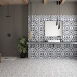 RO'MA NATURE - Carrelage effet Carreau ciment Lurelia Gris 22,3x22,3x0,9 cm Torilys - Sol et mur intérieur (vendu par carton de 0,65 m²) - vignette
