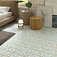 RO'MA NATURE - Carrelage effet Carreau ciment Narelis Bleu 12,3x12,3x0,87 cm Serano - Sol et mur intérieur (vendu par carton de 0,49 m²) - vignette