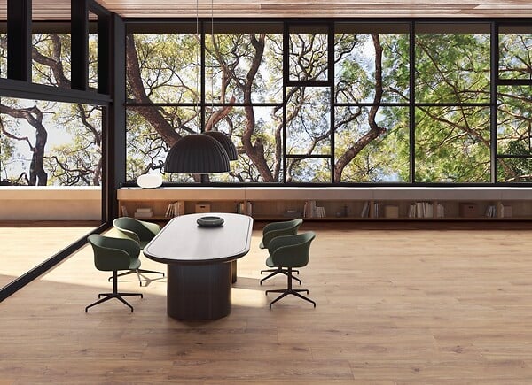 RO'MA NATURE - Carrelage effet Parquet Bois Chêne Brun 151x24x0,9 cm In&Out Valdoro - Sol et mur intérieur et Sol extérieur (vendu par carton de 1,09 m²) - large