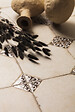 RO'MA NATURE - Carrelage Vintage Blanc et Noir Cabochon 45,2x45,2x0,95 cm Sorelia - Sol et mur intérieur (vendu par carton de 1,02 m²) - vignette