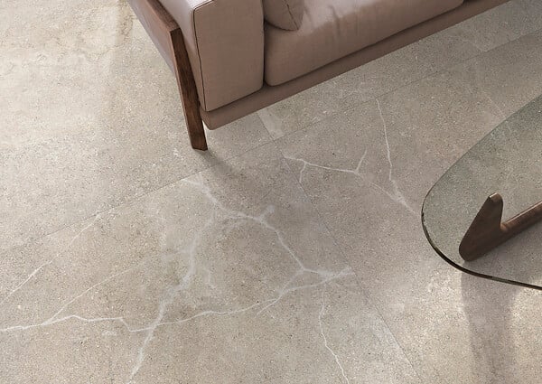 RO'MA NATURE - Carrelage effet Pierre Beige 90x90x0,9 cm In&Out Luzerio - Sol et mur intérieur et Sol extérieur (vendu par carton de 1,62 m²) - large