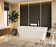 OTITEC - Baignoire ilot avec vidage - 150 x 75 cm - Blanc brillant avec bonde blanche - MIRABELLE - vignette