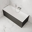 SPALINA - Baignoire Ilot Quantum 170 gauche noire 170 x75 x58 cm, by SPALINA - vignette