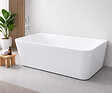 OTITEC - Baignoire ilot avec vidage - 170 x 75 cm - Blanc brillant avec bonde blanche - MIRABELLE - vignette