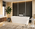 OTITEC - Baignoire ilot avec vidage - 170 x 75 cm - Blanc brillant avec bonde blanche - MIRABELLE - vignette