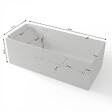 SPALINA - Baignoire Ilot Quantum 170 gauche blanche 170 x75 x58 cm, by SPALINA - vignette