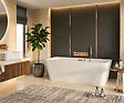 OTITEC - Baignoire ilot avec vidage - 150 x 75 cm - Blanc brillant avec bonde cuivre - MIRABELLE - vignette