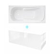 ALLIBERT - Pack Baignoire 170x70cm avec Tabliers recoupables 180cm et 80cm - Blanc Brillant - MAE - vignette