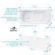 ALLIBERT - Pack Baignoire 170x75cm avec Tabliers recoupables 180cm et 80cm - Blanc Brillant - MAE - vignette