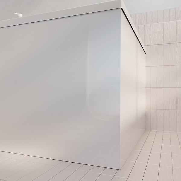 ALLIBERT - Pack Baignoire 170x75cm avec Tabliers recoupables 180cm et 80cm - Blanc Brillant - MAE - large