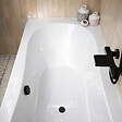 ALLIBERT - Pack Baignoire 180x80cm et 2 Tabliers recoupables - Blanc Brillant - Marina Round Duo - vignette