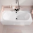 ALLIBERT - Pack Baignoire Duo 170x75cm avec Tabliers recoupables 180cm et 80cm - Blanc Brillant - MAE - vignette