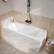ALLIBERT - Tablier de Baignoire Blanc Brillant 80x50x2.5 cm - Acrylique et ABS - vignette