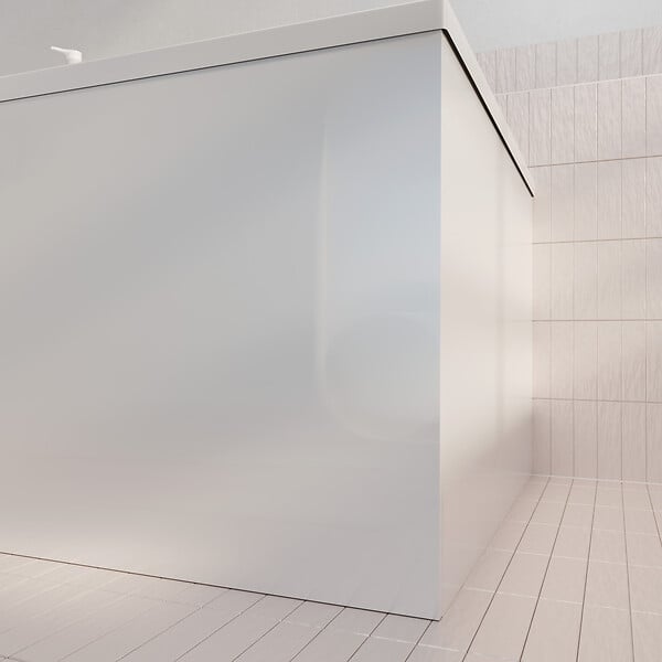 ALLIBERT - Pack Baignoire 160x70cm avec Tabliers recoupables 180cm et 80cm - Blanc Brillant - MAE - large
